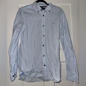 Tommy Hilfiger Light Blue Gingham Men's Shirt